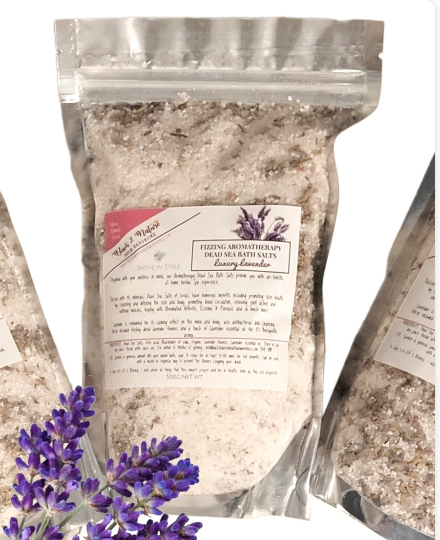 Luxury Lavender Fizzing Dead Sea Bath Salts