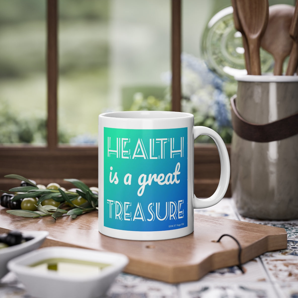 Health is Treasure Mug - Various colours